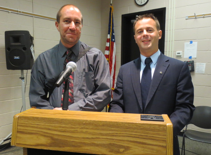 Libertarian candidates Damien Caillault and Jeff Hetrick