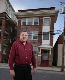 Charles Birnbaum In Front of His Parents Home